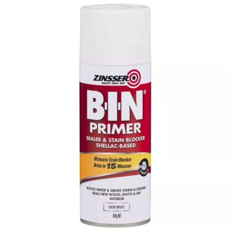 Zinsser Bin Primer Aero Satin White 369g